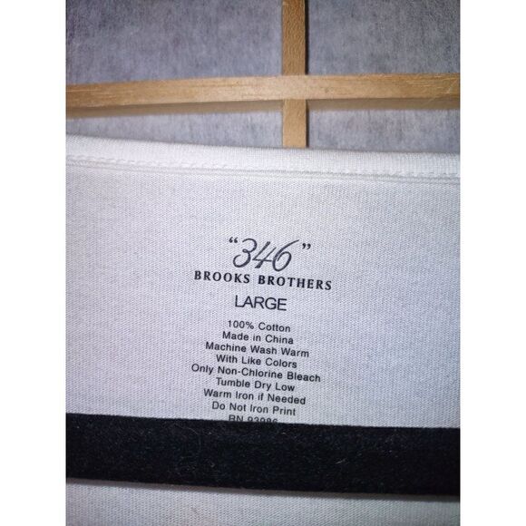 Brooks Bros 346 Lg V Neck Tee - Picture 4 of 13